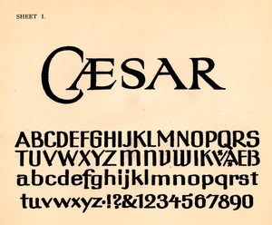 Arkusz 1, z teki alfabetów, 1929 autorstwa Unbekannt