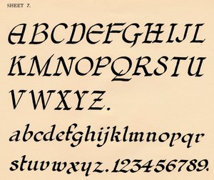 Arkusz 7, z teki alfabetów, 1929 autorstwa Unbekannt