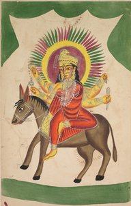 Sheetaladevi: Bogini ospy, 1800s. autorstwa Unbekannt