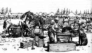 Kuźnia Kuźni Artylerii Nowej Południowej Walii w Suakim, c1885, 1902 autorstwa Unbekannt