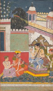 Shri Raga: Folio z serii ragamala Garland of Musical Modes , połowa XVII wieku. autorstwa Unbekannt