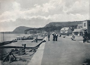 Sidmouth – promenada i plaża, 1895 autorstwa Unbekannt