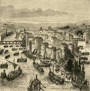 Oblężenie Paryża przez Norsemenów, 845, 1890. autorstwa Unbekannt