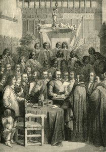 Podpisanie traktatu westfalskiego, 24 października 1648, 1890. autorstwa Unbekannt