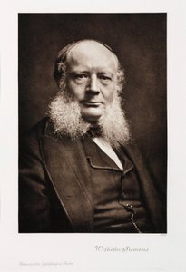Sir Charles William Siemens, niemiecki inżynier, ok. 1860-1870 autorstwa Unbekannt
