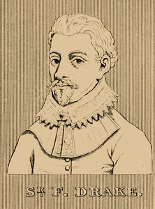 Sir Francis Drake, ok. 1540-1596, 1830. autorstwa Unbekannt