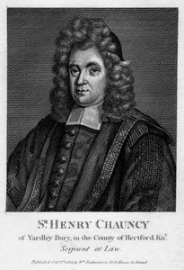Sir Henry Chauncy, angielski prawnik, pedagog i antykwariusz, 1802 autorstwa Unbekannt