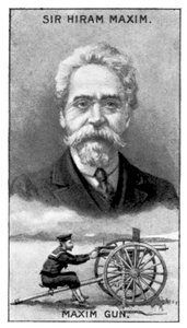 Sir Hiram Stevens Maxim, wynalazca pistoletu Maxim, ok. 1924 r. autorstwa Unbekannt