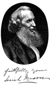 Sir Josiah Mason, angielski producent piór, ok. 1880 r. autorstwa Unbekannt