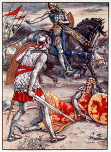 „Sir Lancelot zabrania Sir Borsowi zabicia króla”, 1911 autorstwa Unbekannt