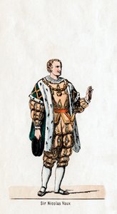 Sir Nicholas Vaux, projekt kostiumu do sztuki Szekspira, Henryk VIII, XIX w. autorstwa Unbekannt