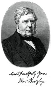 Sir Thomas Bazley, 1. baronet, brytyjski producent i polityk, ok. 1880 r. autorstwa Unbekannt
