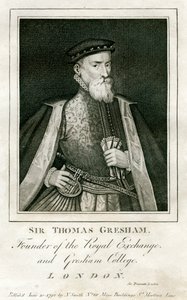 Sir Thomas Gresham, brytyjski kupiec i finansista, XVI wiek 1793 autorstwa Unbekannt