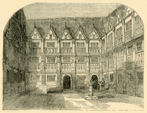 Sir Thomas Greshams House przy Bishopsgate Street, ok. 1872 r. autorstwa Unbekannt