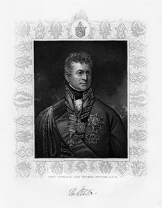 Sir Thomas Picton, brytyjski dowódca wojskowy, XIX wiek autorstwa Unbekannt