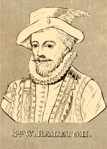 Sir W. Raleigh, c1552-1618, 1830. autorstwa Unbekannt