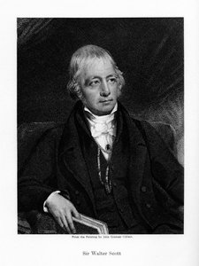 Sir Walter Scott, 1. baronet, płodny szkocki powieściopisarz historyczny i poeta, XIX wiek autorstwa Unbekannt