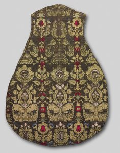 Sześciokolorowy przód ornatu ze zwierzęcym wzorem, 1415-25. autorstwa Unbekannt