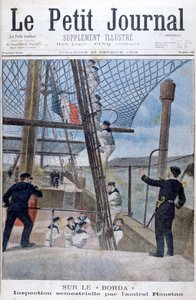 Sześciomiesięczna inspekcja admirała Roustana na pokładzie Bordy, 1902 autorstwa Unbekannt