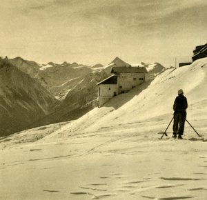 Narciarstwo na Schmittenhöhe, Austria, ok. 1935. autorstwa Unbekannt
