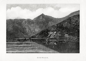 Snowdon, Walia, 1896 r. autorstwa Unbekannt