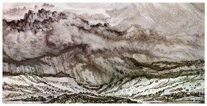 Snowdon, zbliżająca się burza, 1853 1956 autorstwa Unbekannt