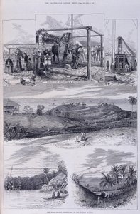Obserwatorium Zaćmienia Słońca, Wyspy Nicobar, ok. 1875 r. autorstwa Unbekannt