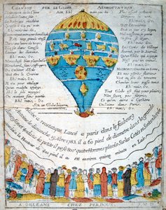 Pieśń o sferze aerostatycznej, XVIII wiek autorstwa Unbekannt