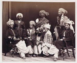 Synowie Nowroza Chana z pomocnikami, ok. 1878 r. autorstwa Unbekannt