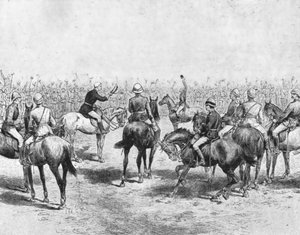 ...Soudan, 1883-85...Wolseley żegna się z piechotą australijską..., 1901. autorstwa Unbekannt