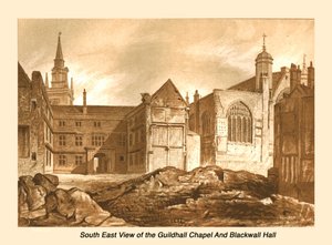 Kaplica Guildhall i Blackwell Hall z widokiem na południowy wschód, 1886 r autorstwa Unbekannt