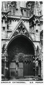 Ganek południowo-wschodni, katedra w Lincoln, ok. 1920 r. autorstwa Unbekannt