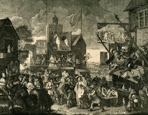 Targi w Southwark. Obraz według Hogartha, ok. 1878 r. autorstwa Unbekannt