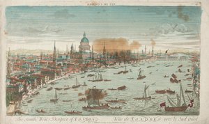 Southwest Prospect of London, 1760. autorstwa Unbekannt