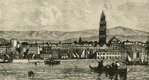 Spalatro, z portu, 1890. autorstwa Unbekannt