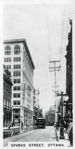 Sparks Street, Ottawa, Kanada, ok. 1920 r. autorstwa Unbekannt