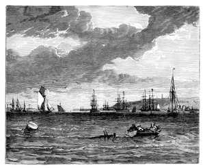 Spithead, Hampshire, ok. 1888 r. autorstwa Unbekannt
