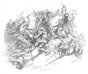 Wyskoczył z bagna i poleciał w gardło sławnych strzelców, 1902 autorstwa Unbekannt