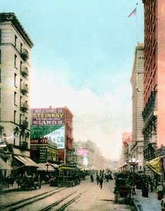 Spring Street, Los Angeles, Kalifornia, USA, ok. 1900 autorstwa Unbekannt
