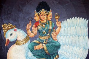 Hinduska świątynia Sri Mrimam. Co to jest hinduizm? Sri Brahmi Singapur autorstwa Unbekannt