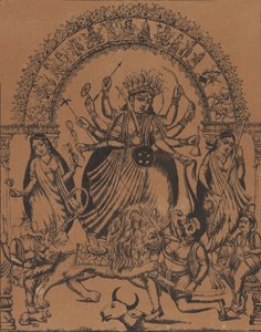 Sri Sri Durga, ca. 1875-80. autorstwa Unbekannt