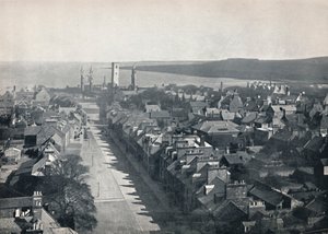 St. Andrews – Widok na miasto z wieży kościoła College Church, 1895 autorstwa Unbekannt