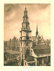 Św. Klemens Danes, Wieża, połowa końca XIX wieku. autorstwa Unbekannt