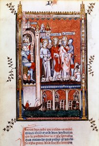 Św. Denis jest pokazany męczennikami, 1317 autorstwa Unbekannt