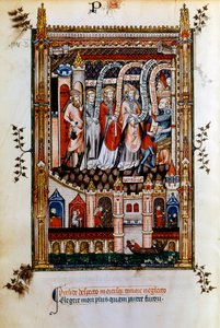 Św. Denis zabrany do Sisinnius, 1317 autorstwa Unbekannt