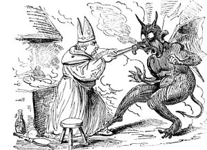Św Dunstan i diabeł, 1826 autorstwa Unbekannt