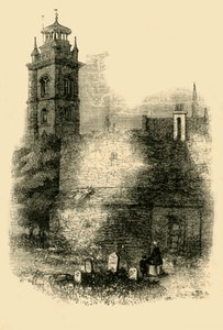 Św. Idzie, Cripplegate, Pokazuje Stary Mur, ok. 1872 r. autorstwa Unbekannt
