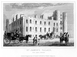 Pałac St James, Pall Mall, Westminster, Londyn. autorstwa Unbekannt