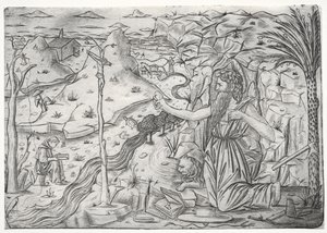 Św. Hieronim w pokucie 1480-1500. autorstwa Unbekannt