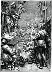 Przemówienie św. Jana Chrzciciela na pustyni, XVI w., 1870 r autorstwa Unbekannt